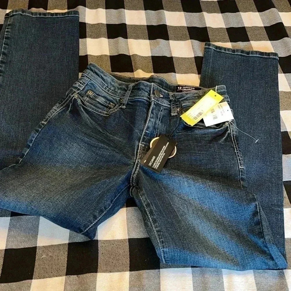 BUFFALO DAVID BITTON - NEW WITH TAGS-relaxed straight stretch jean size 12 - Picture 3 of 4